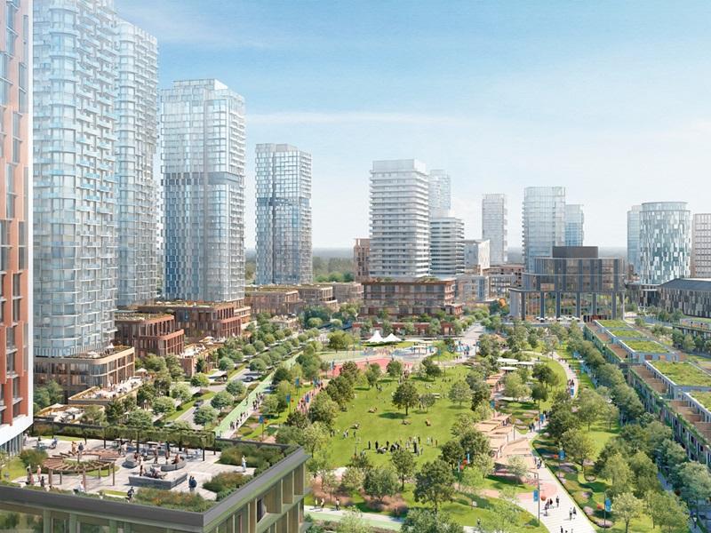 1200 King Road Condos — aerial rendering