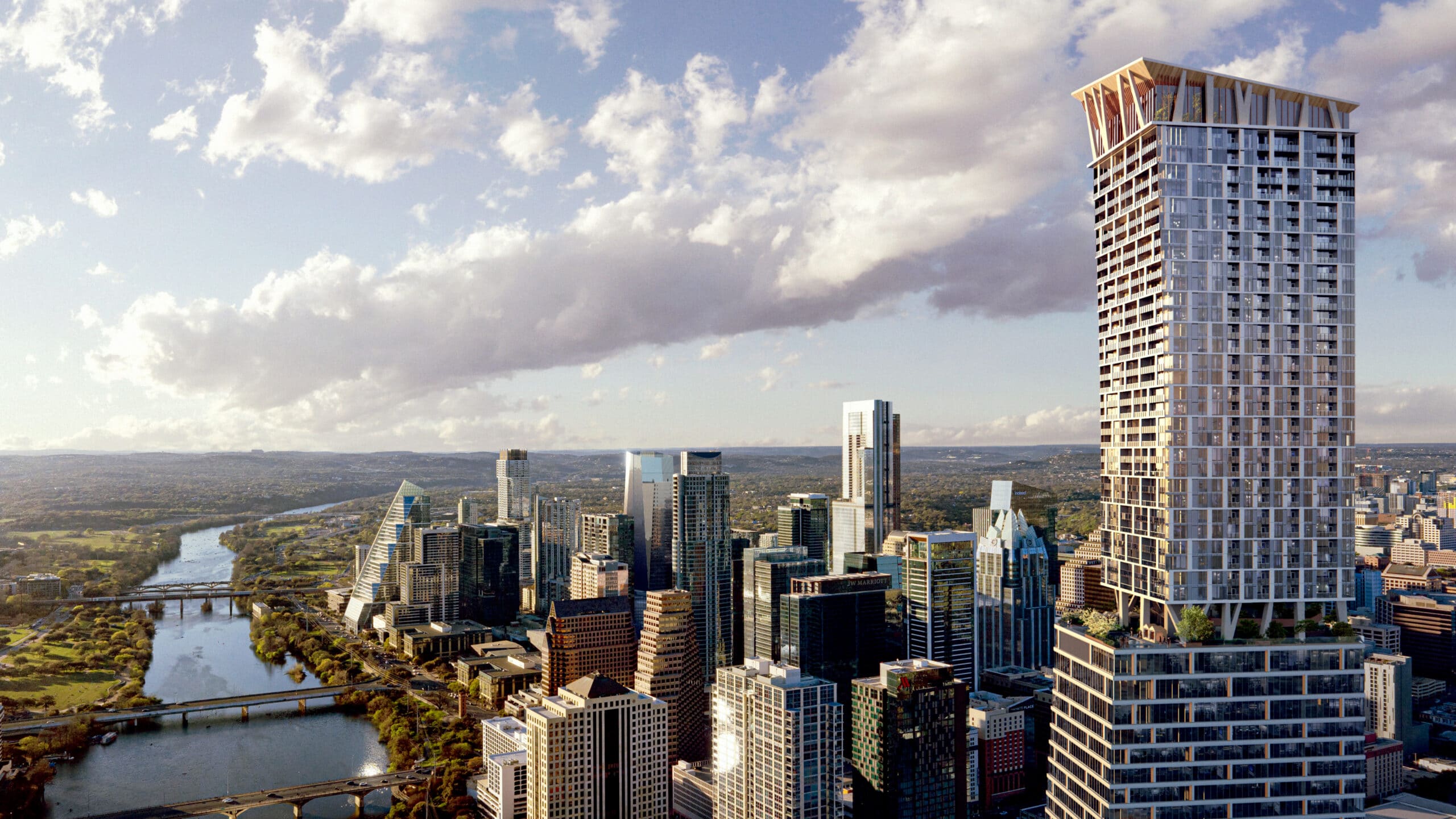 Waterline — aerial rendering