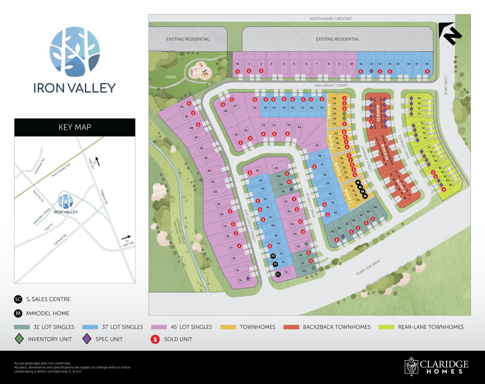 Iron Valley — site map