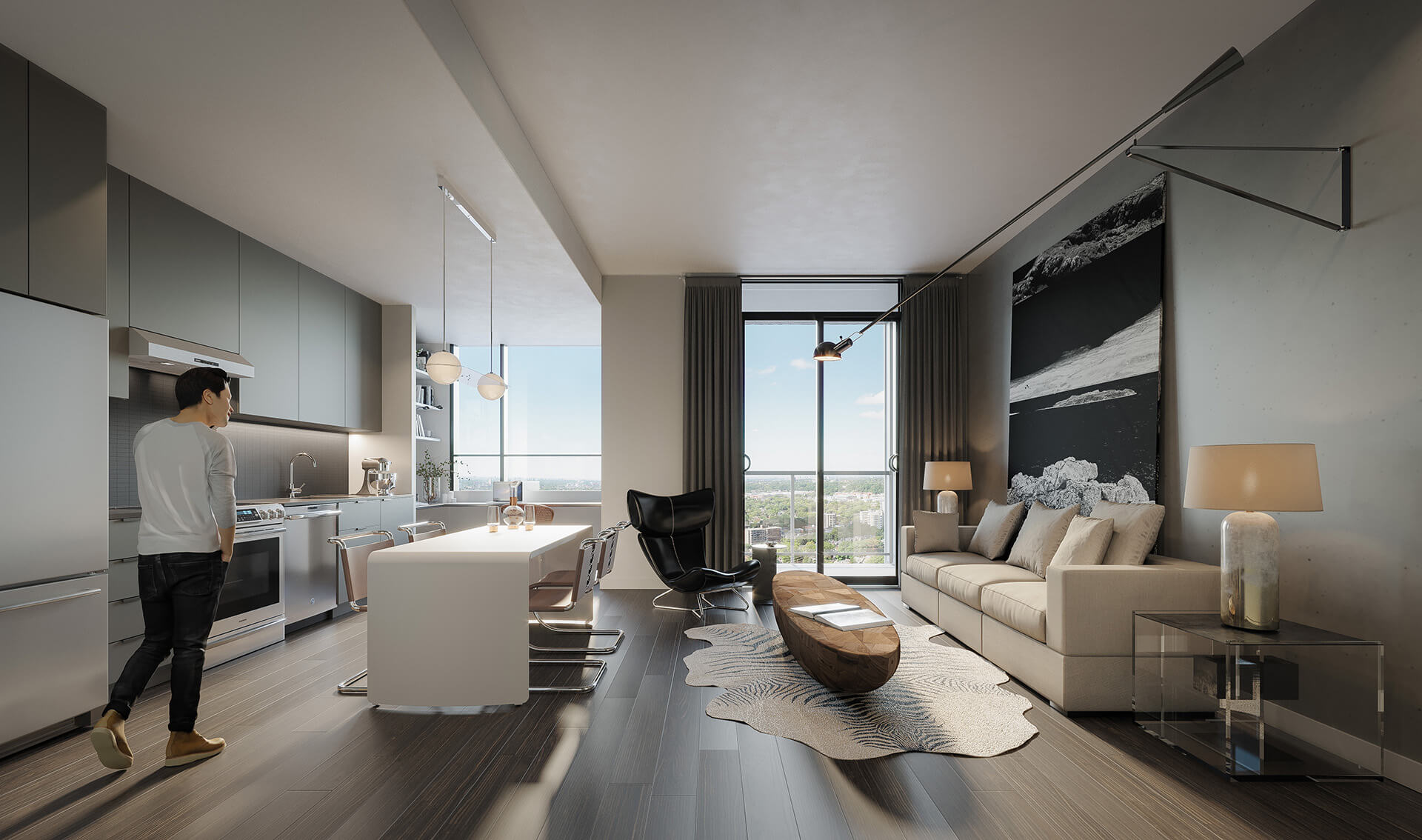 Gallery Condos + Lofts — interior rendering