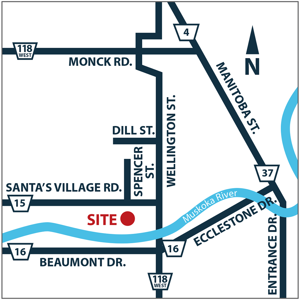 BRACEBRIDGE – Waterways of Muskoka — site map