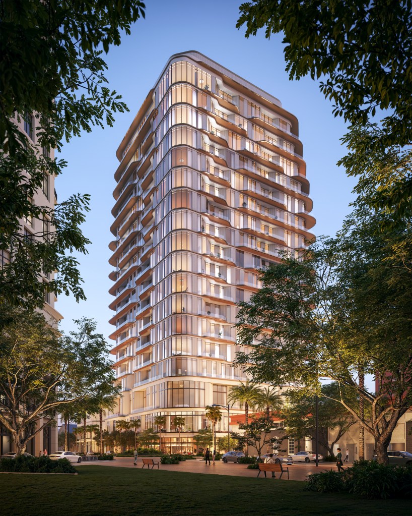 Waldorf Astoria Residences Sarasota — exterior rendering