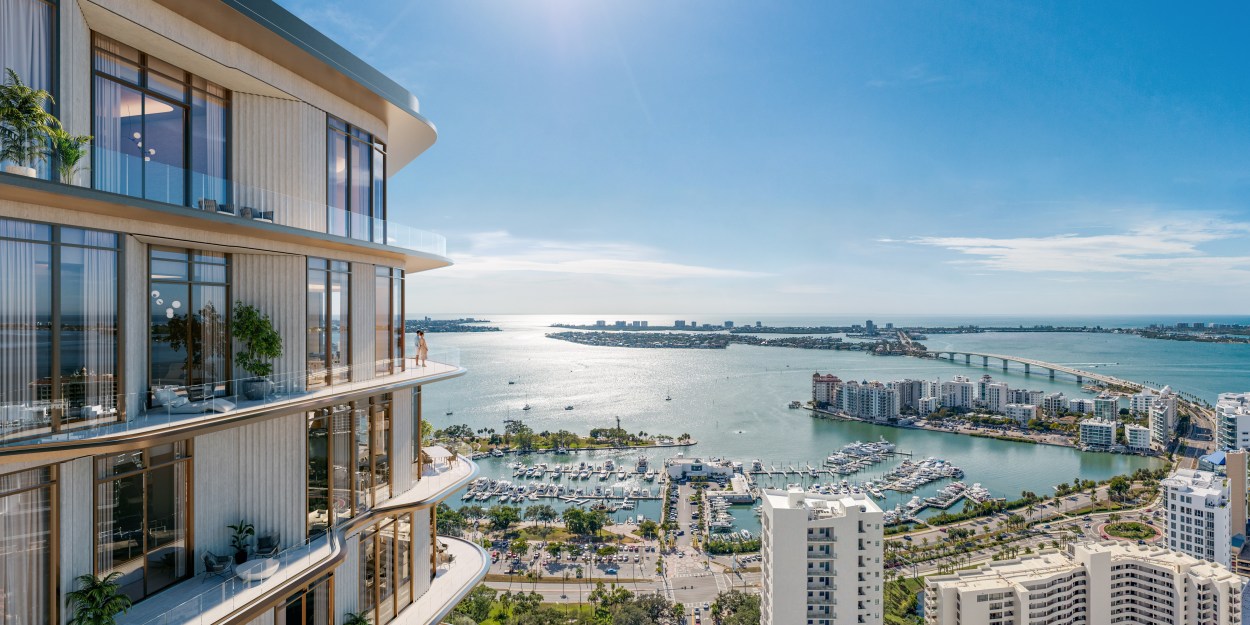 Waldorf Astoria Residences Sarasota — exterior rendering