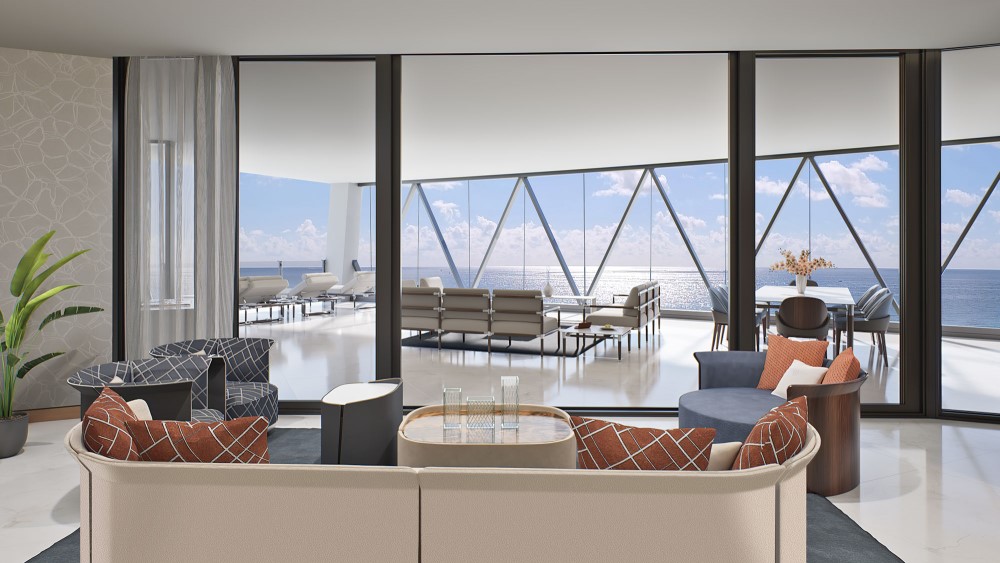 Bentley Residences — interior rendering