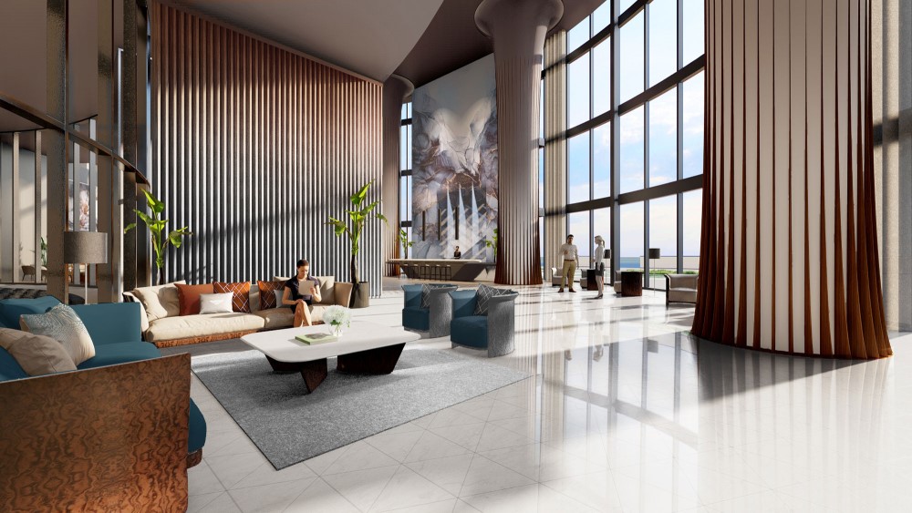 Bentley Residences — interior rendering