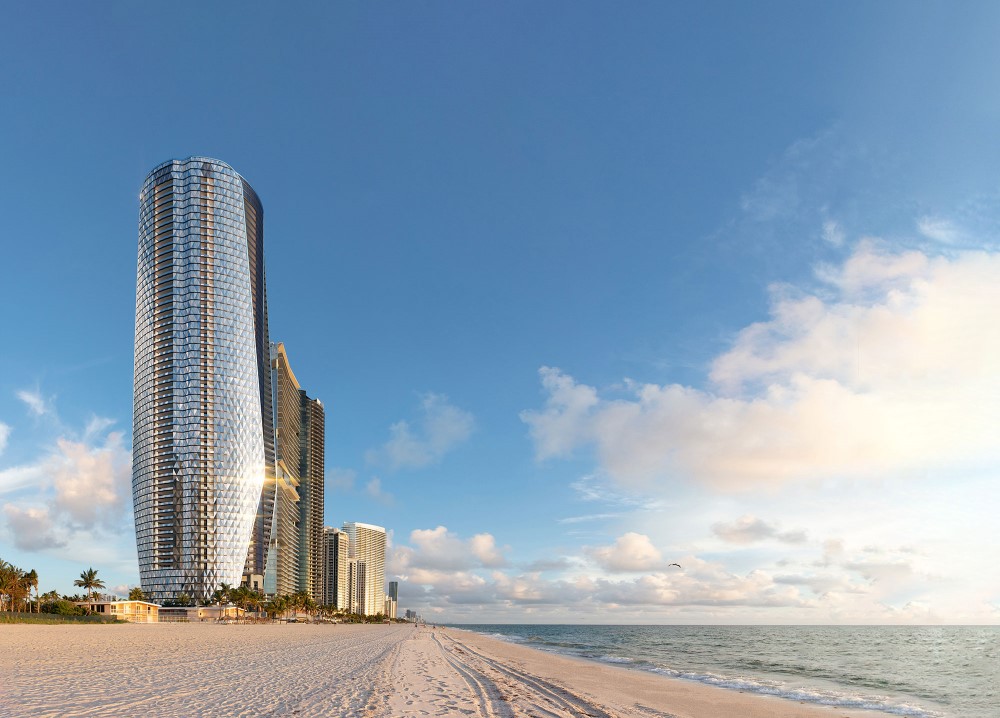 Bentley Residences — exterior rendering