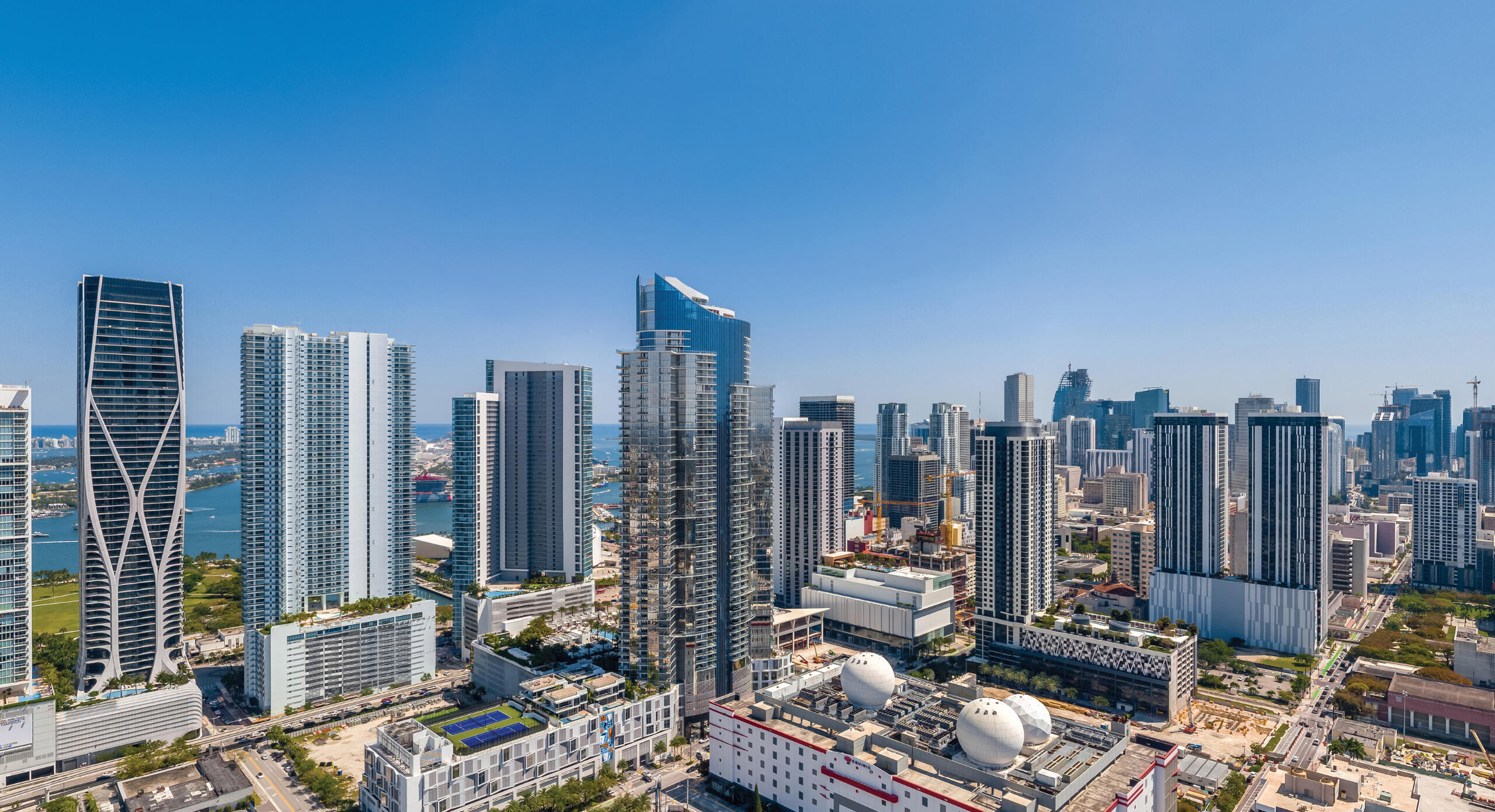 One West Twelve Residences — aerial rendering