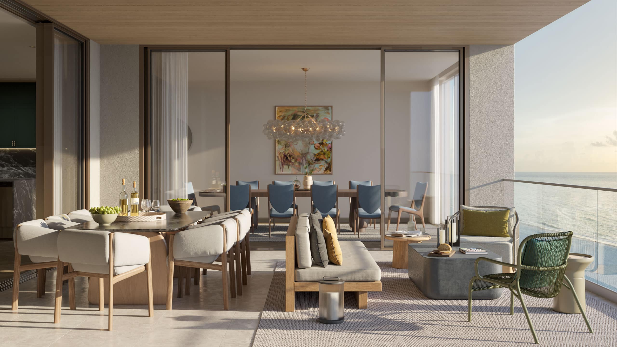 Rosewood Residences Naples — interior rendering