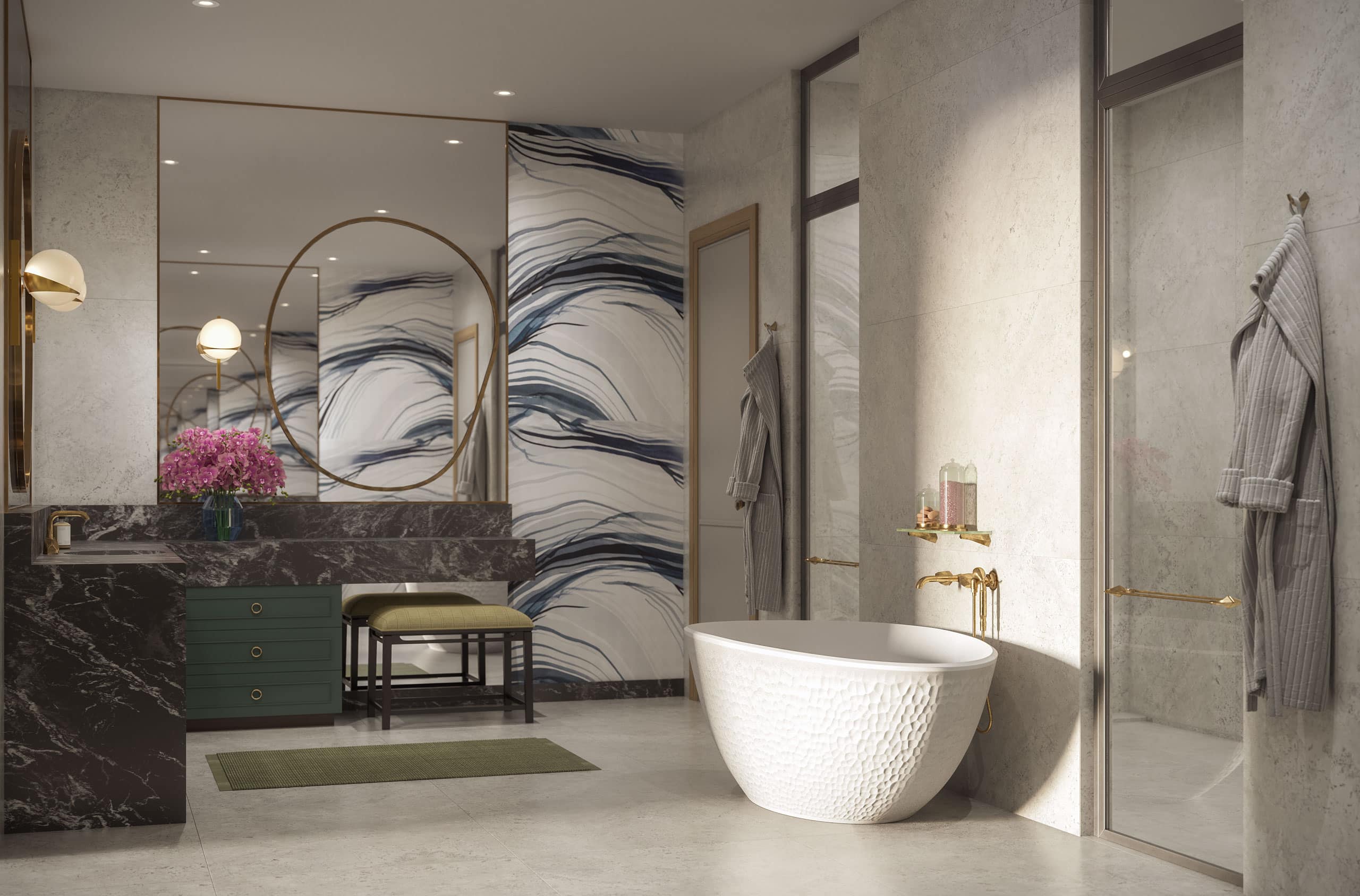Rosewood Residences Naples — interior rendering
