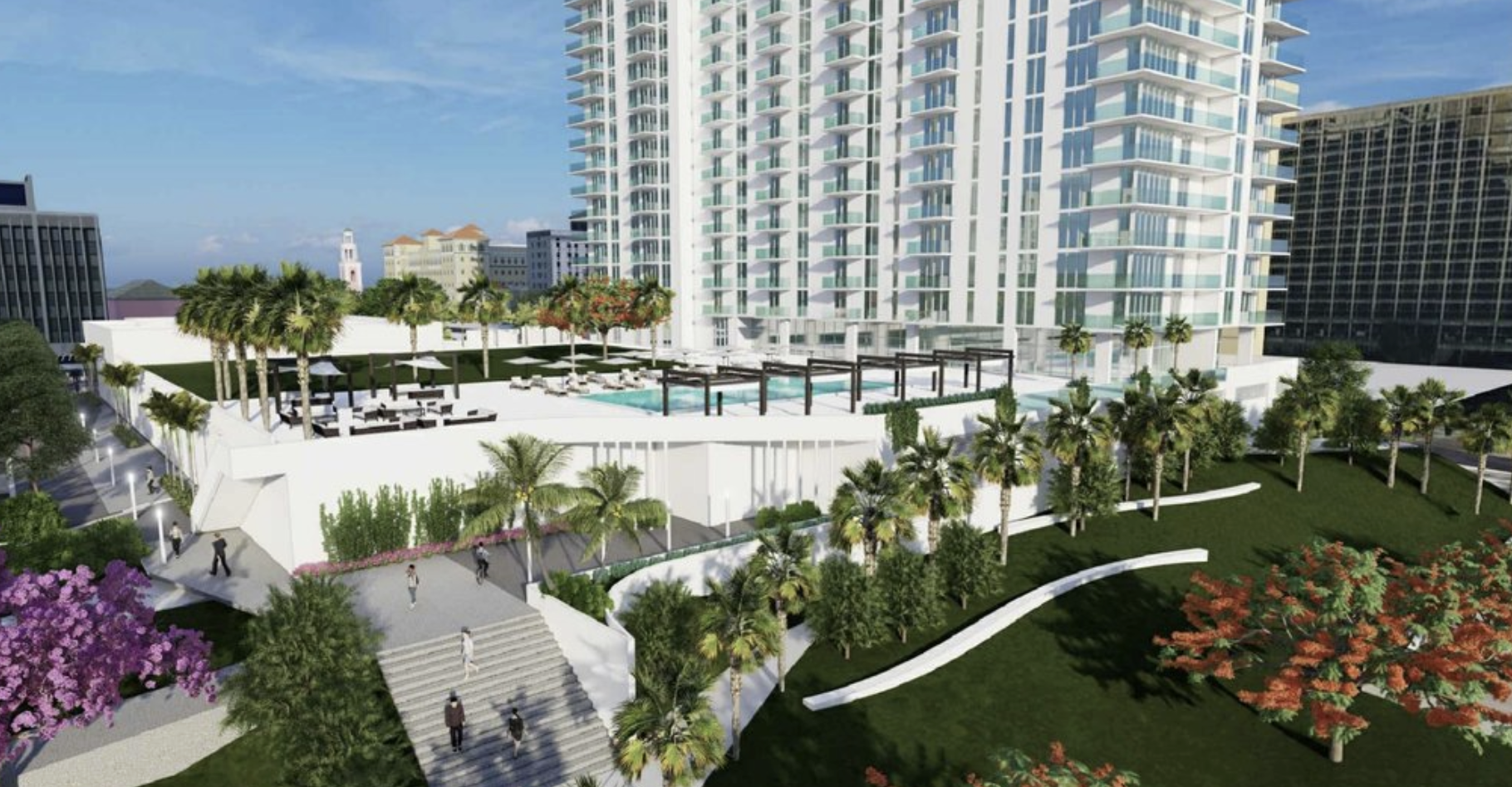 The Bluffs — aerial rendering