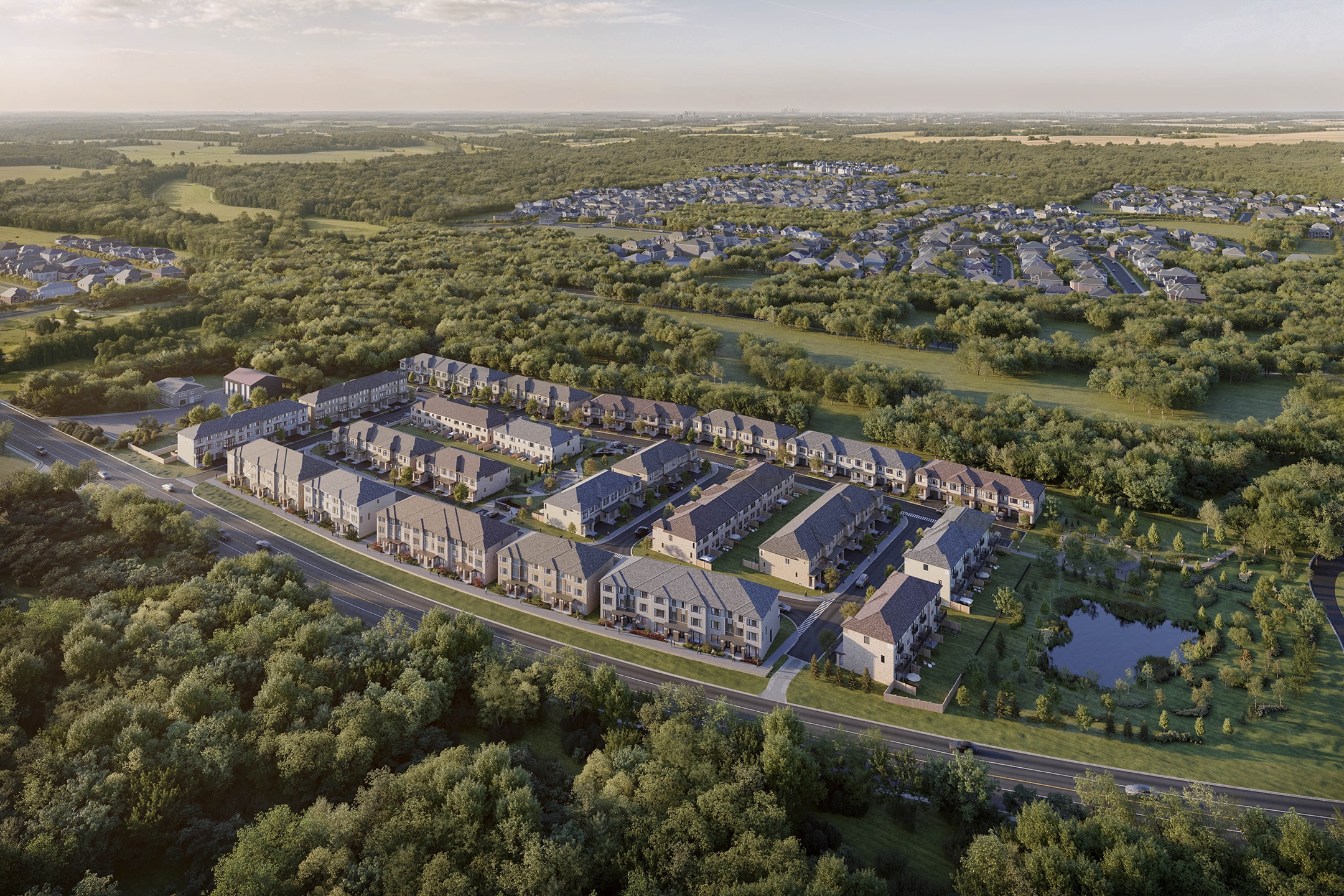 The Enclave — aerial rendering