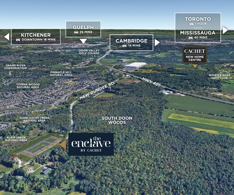 The Enclave — site map