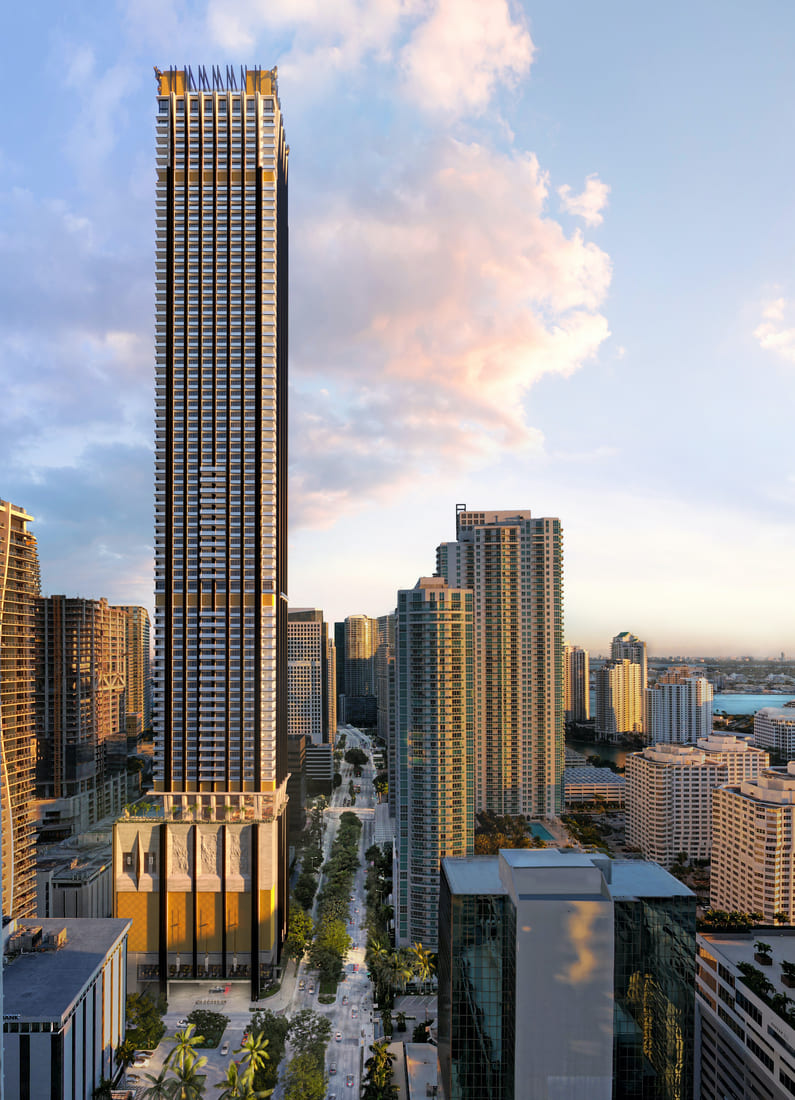 Dolce Gabbana Brickell — aerial rendering