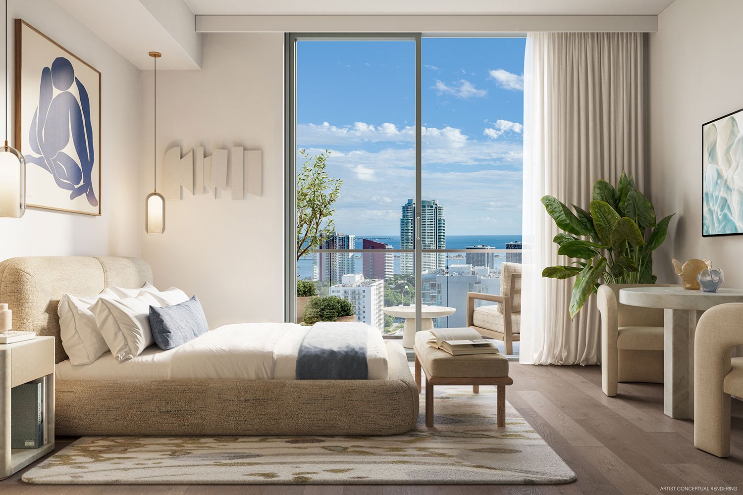 Ricardo Dunin Launches House of Wellness-Branded Brickell Condos — interior rendering