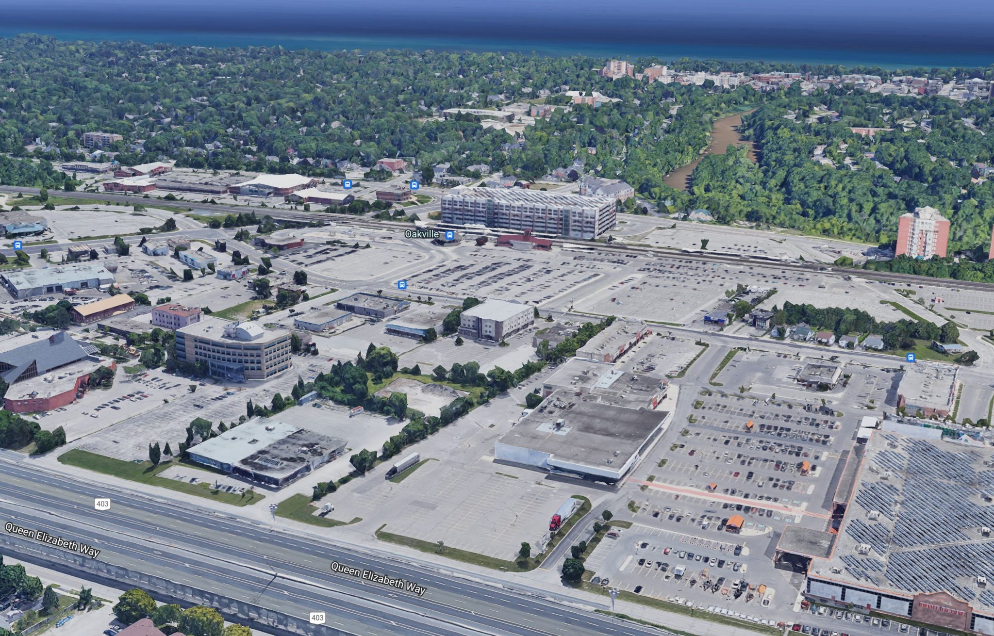 South Service Road — aerial rendering