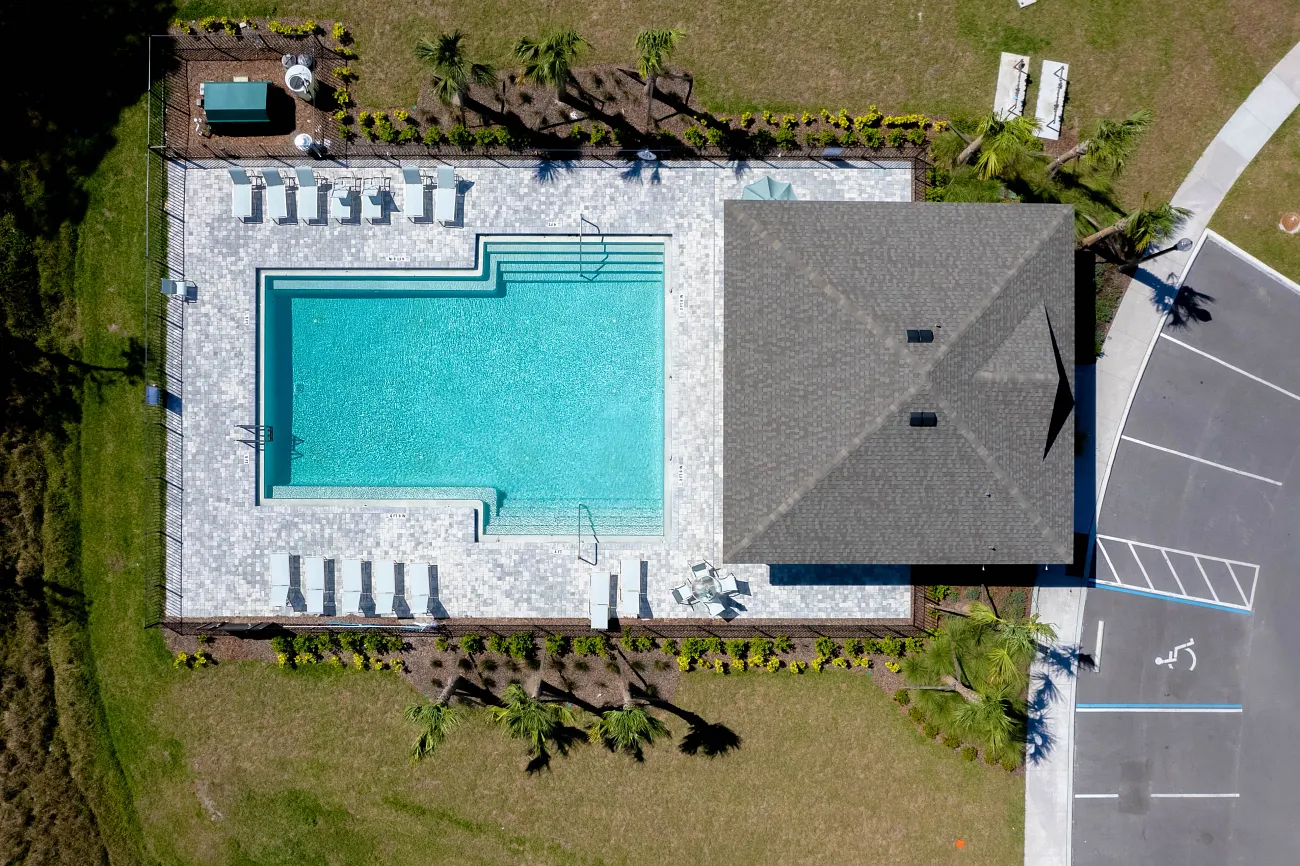 Temples Crossing — aerial rendering