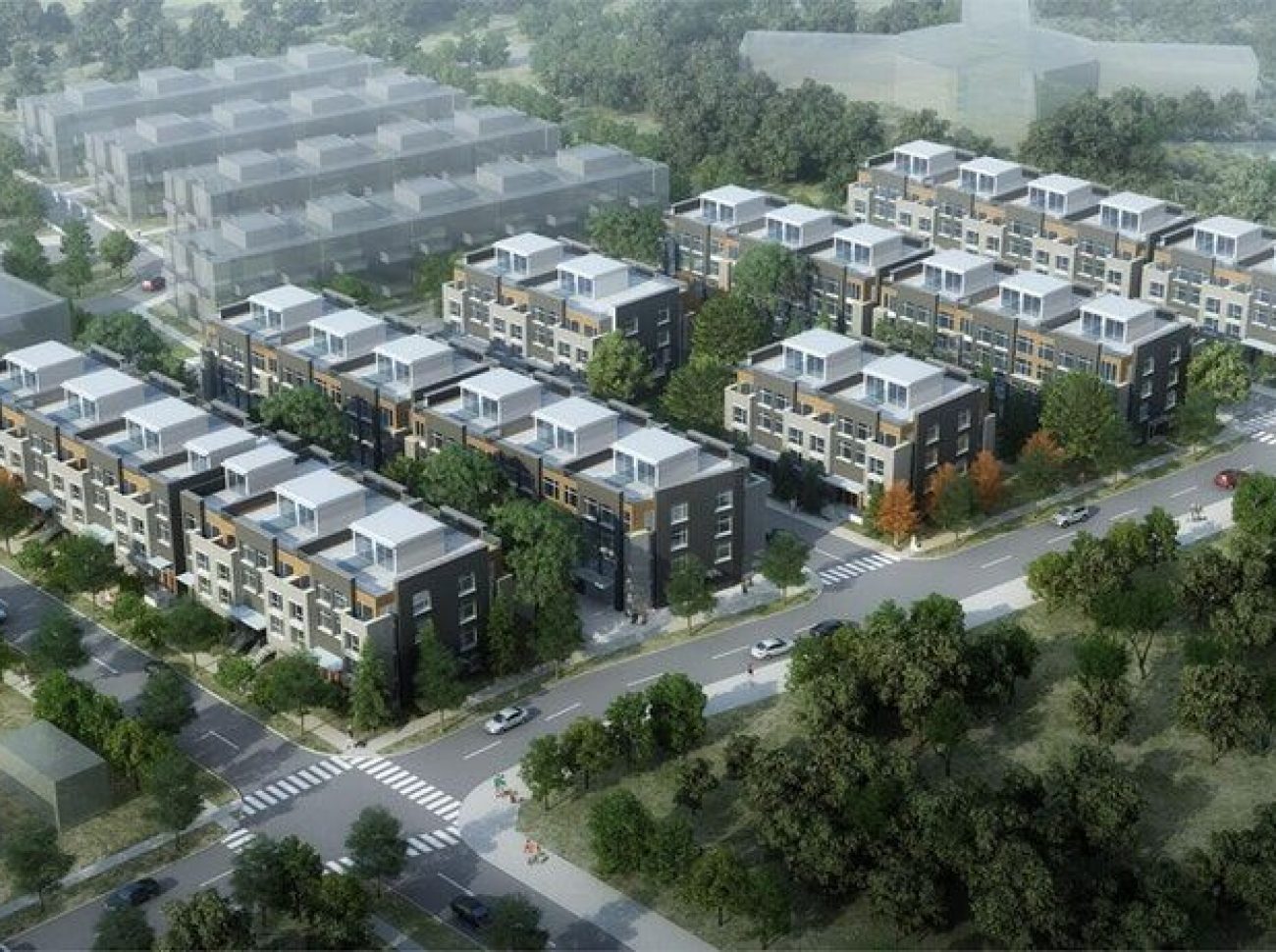 The Hill on Bayview — aerial rendering