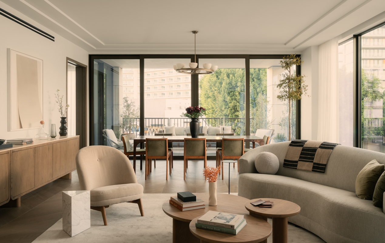 Rosewood Residences Beverly Hills — interior rendering