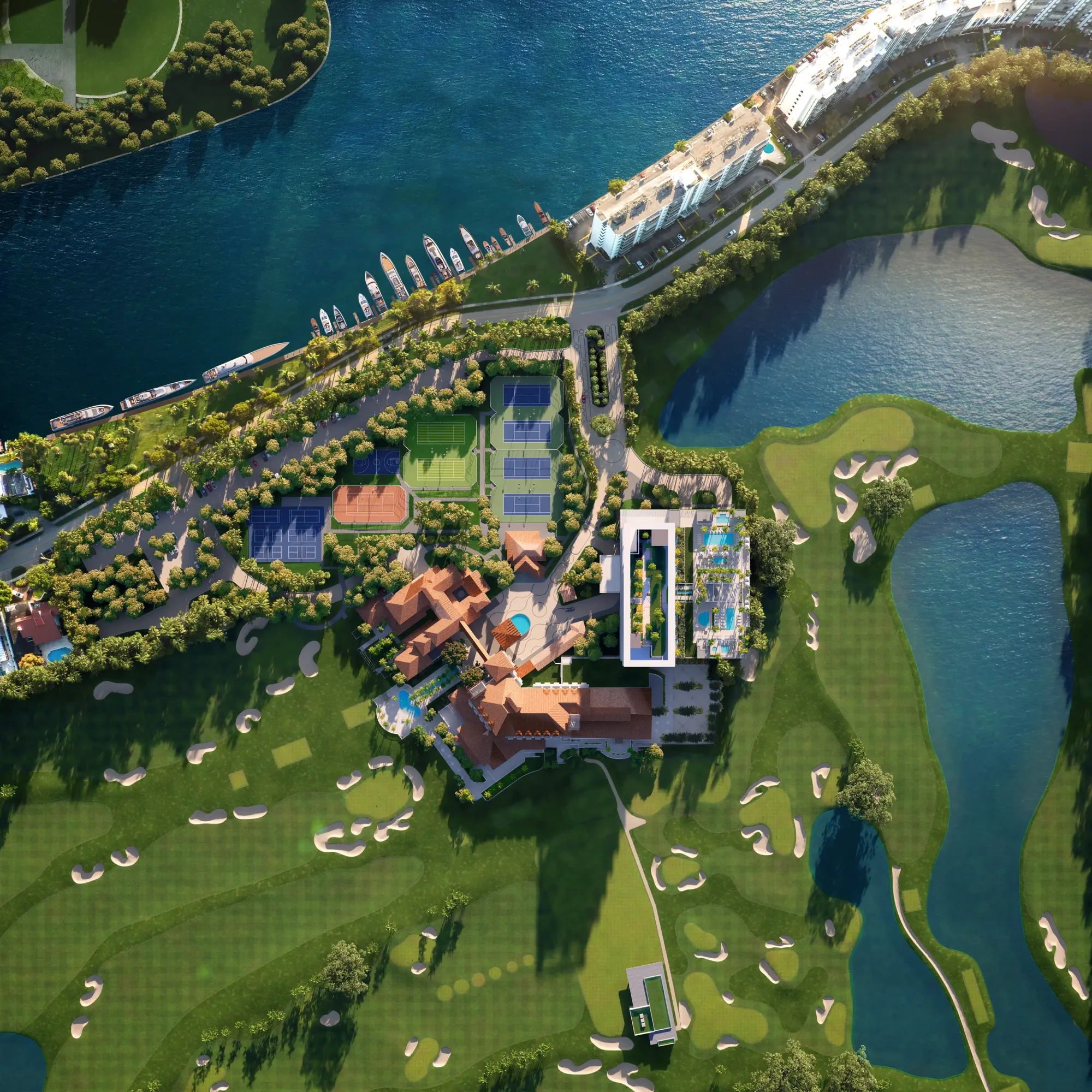 Shell Bay Residences — aerial rendering