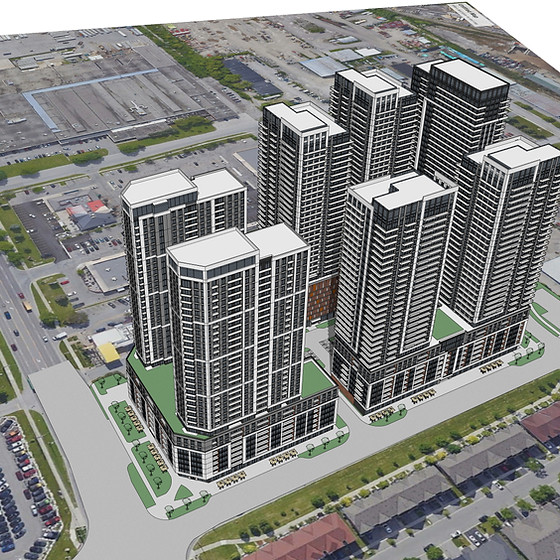 The Rose Hills — aerial rendering