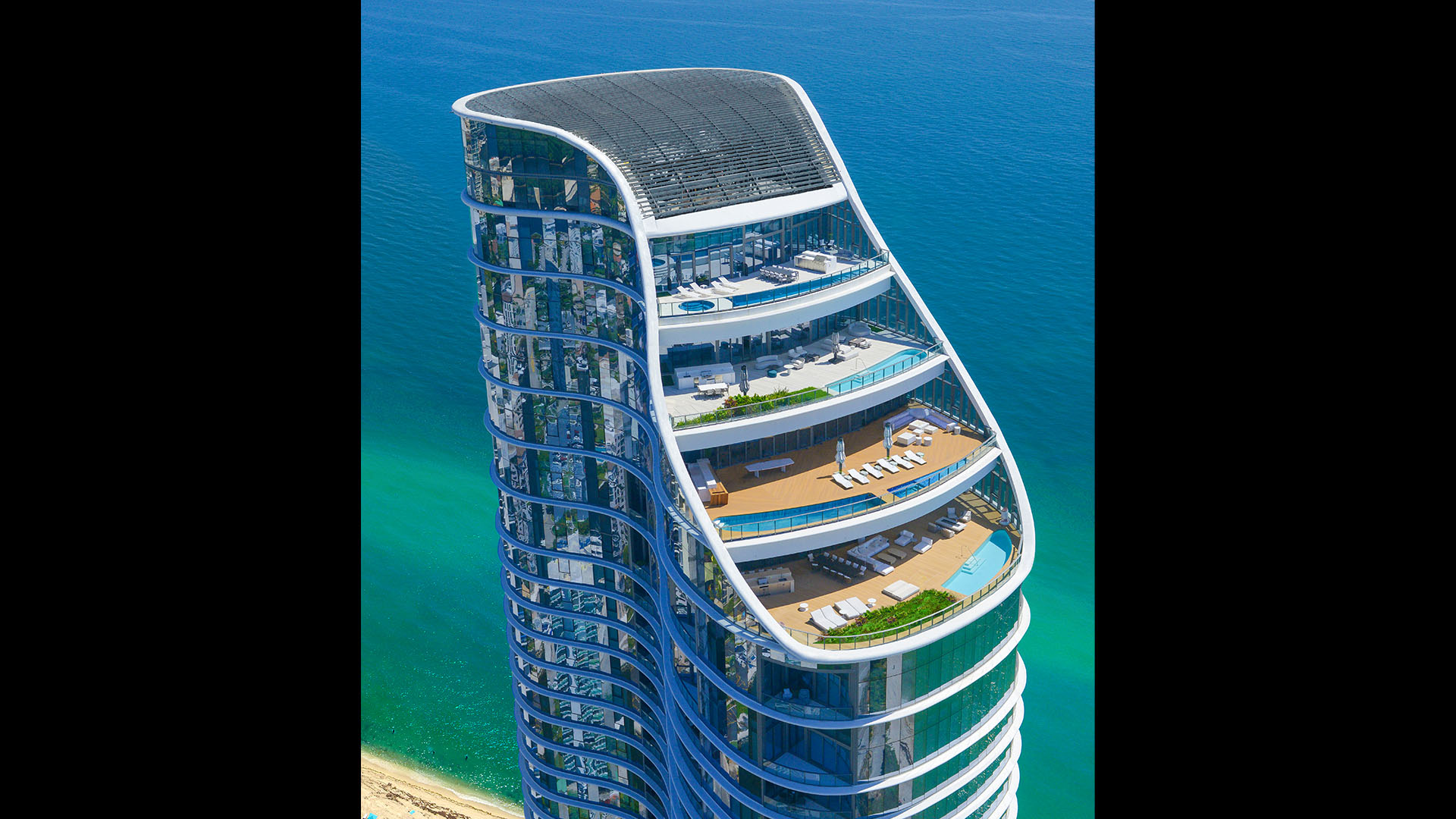 Ritz-Carlton Residences & Spa — aerial rendering