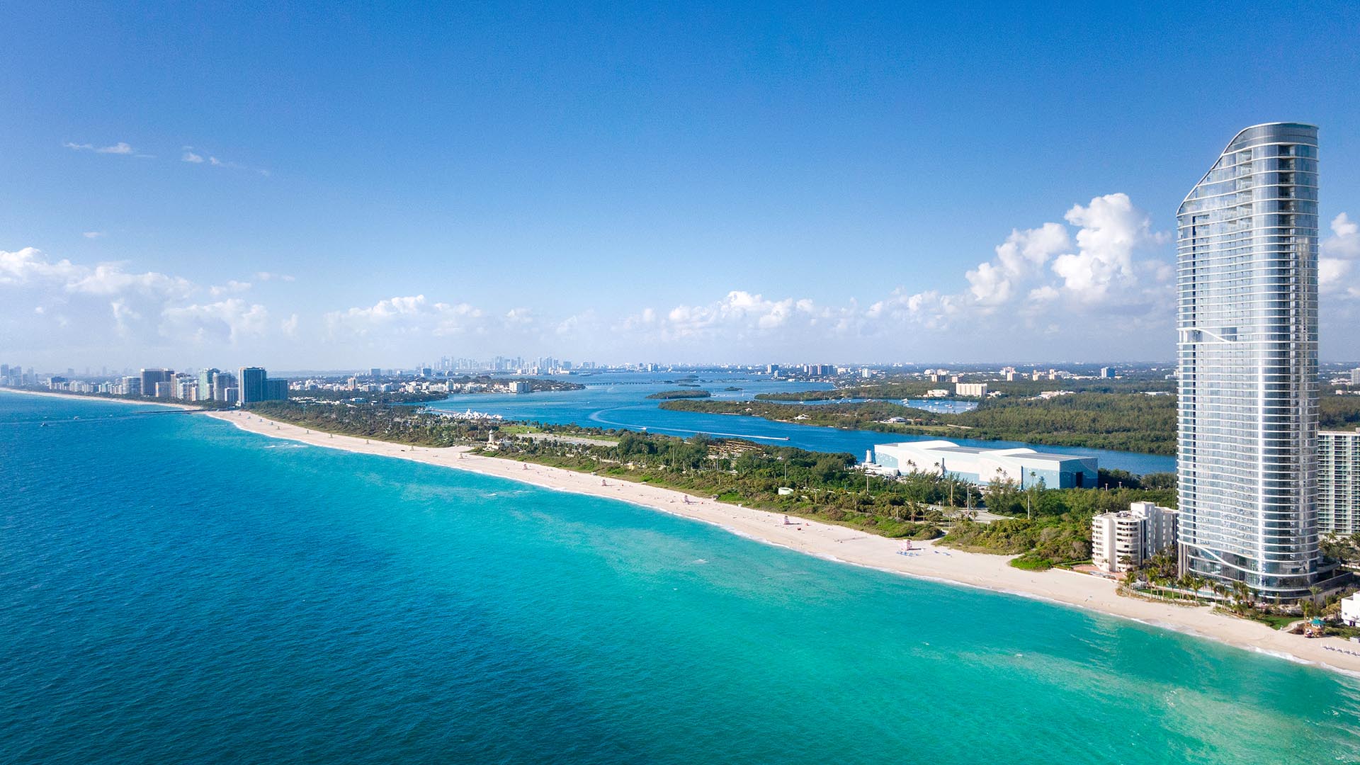 Ritz-Carlton Residences & Spa — aerial rendering