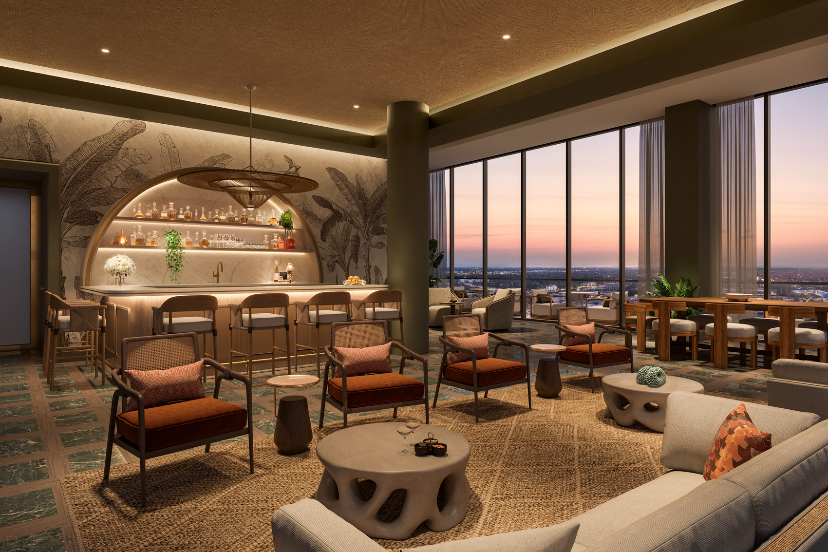 Viceroy Aventura — interior rendering
