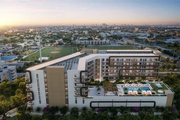 Seven Park — aerial rendering