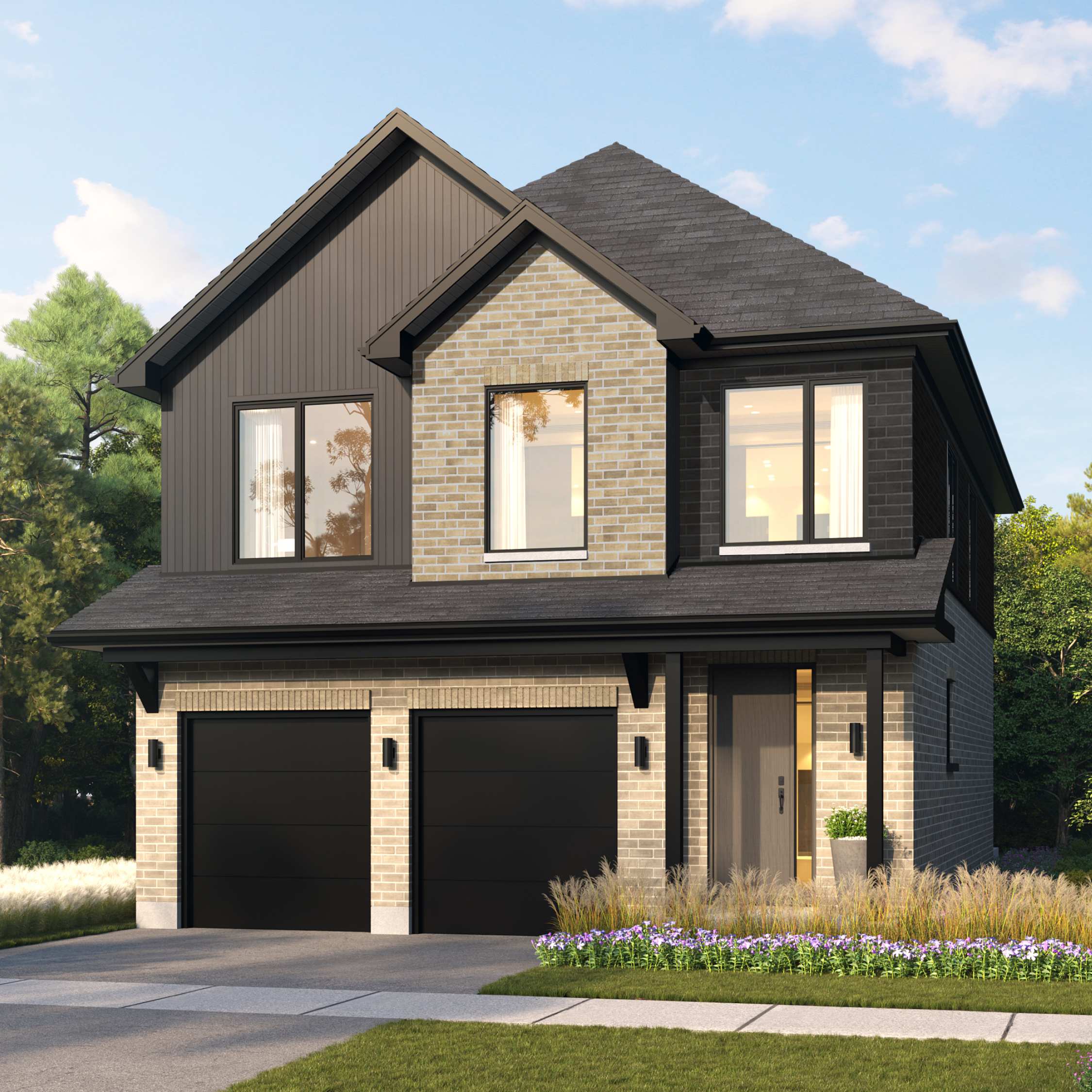 The Attersley All Brick Collection — exterior rendering