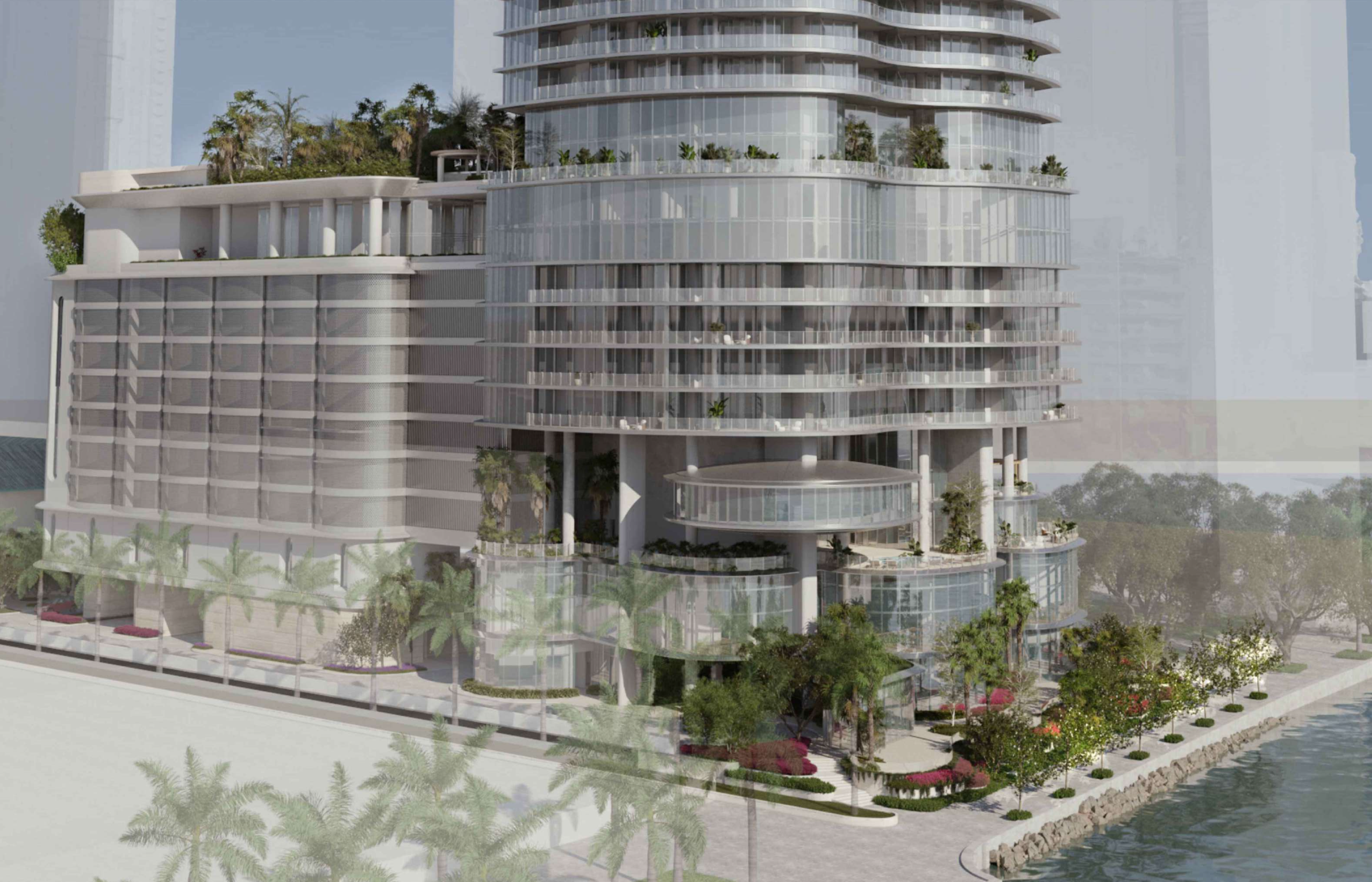 Partners-Designed Tower — exterior rendering
