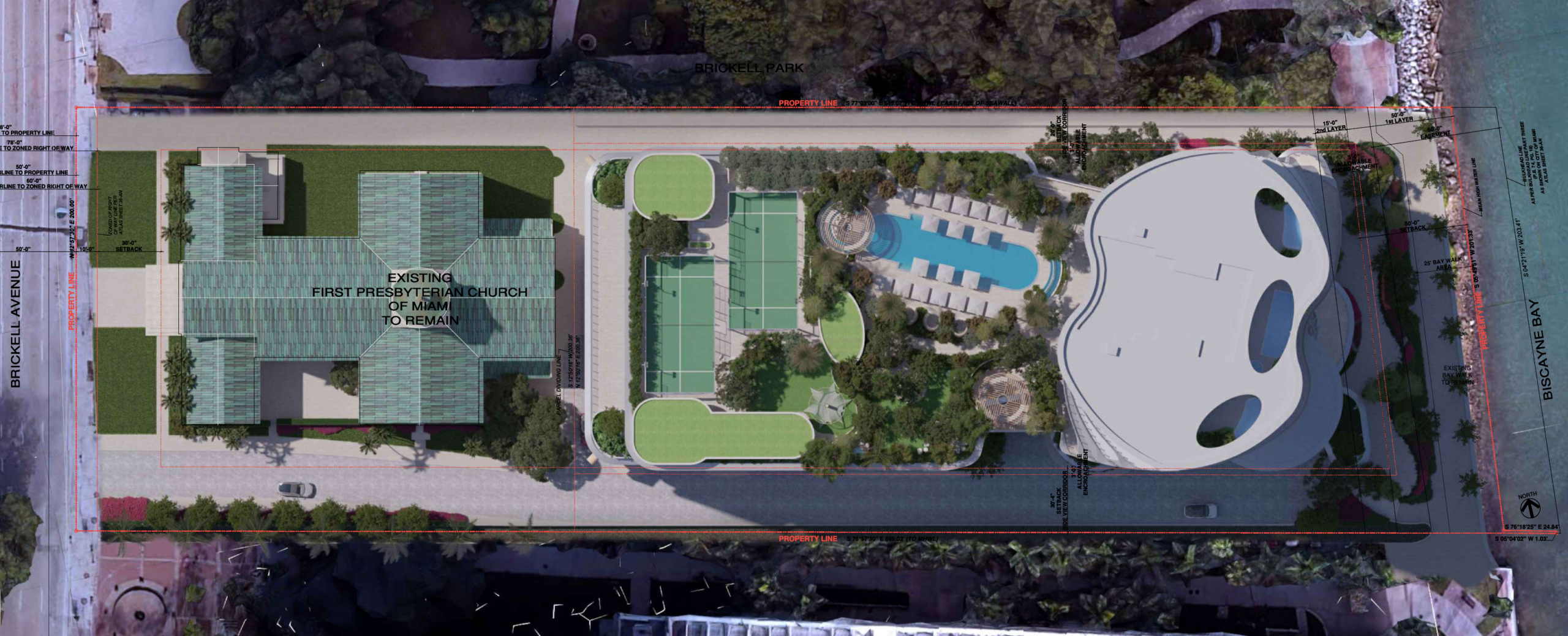 Partners-Designed Tower — site map