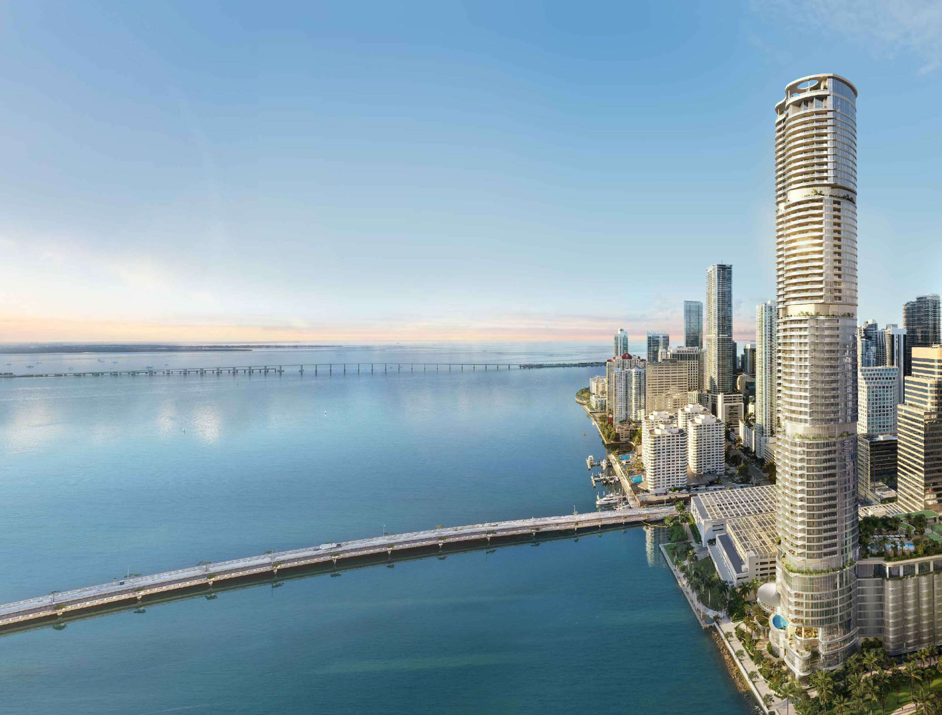 Partners-Designed Tower — aerial rendering
