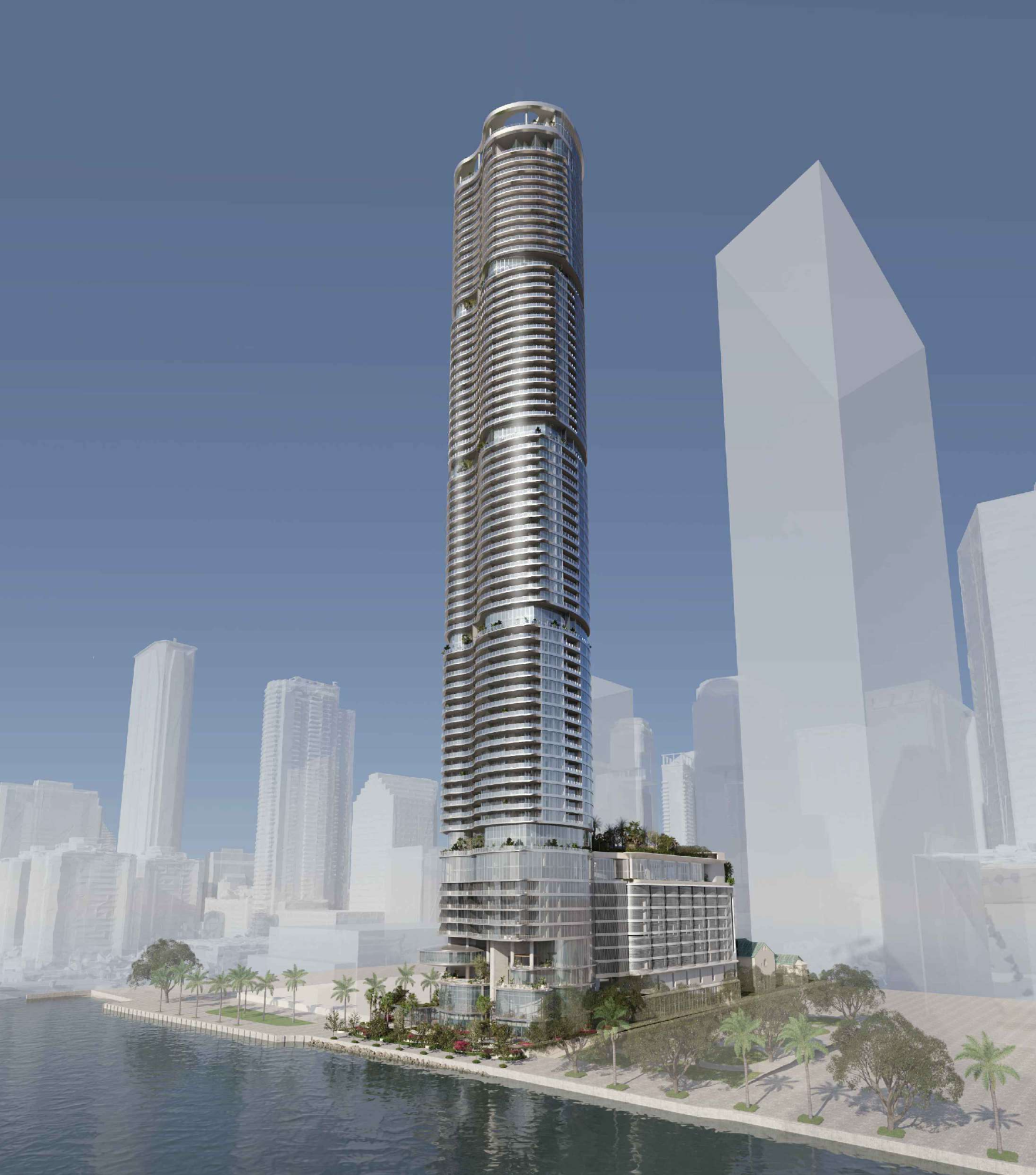 Partners-Designed Tower — exterior rendering