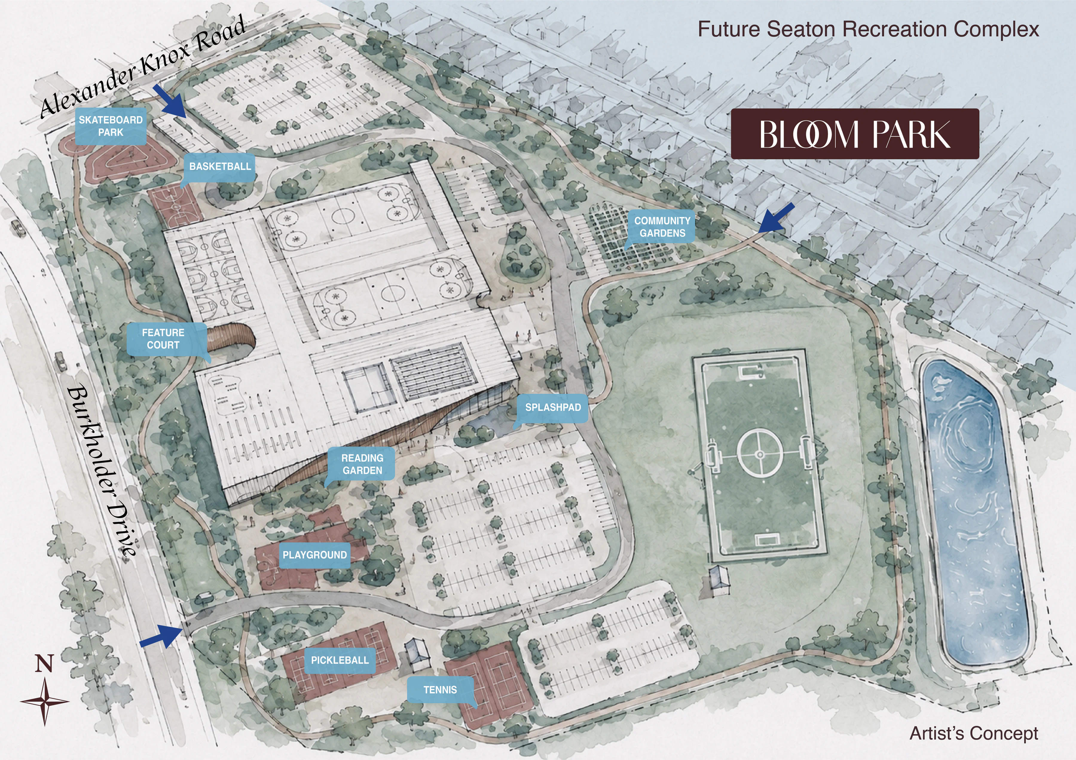 Bloom Park — site map