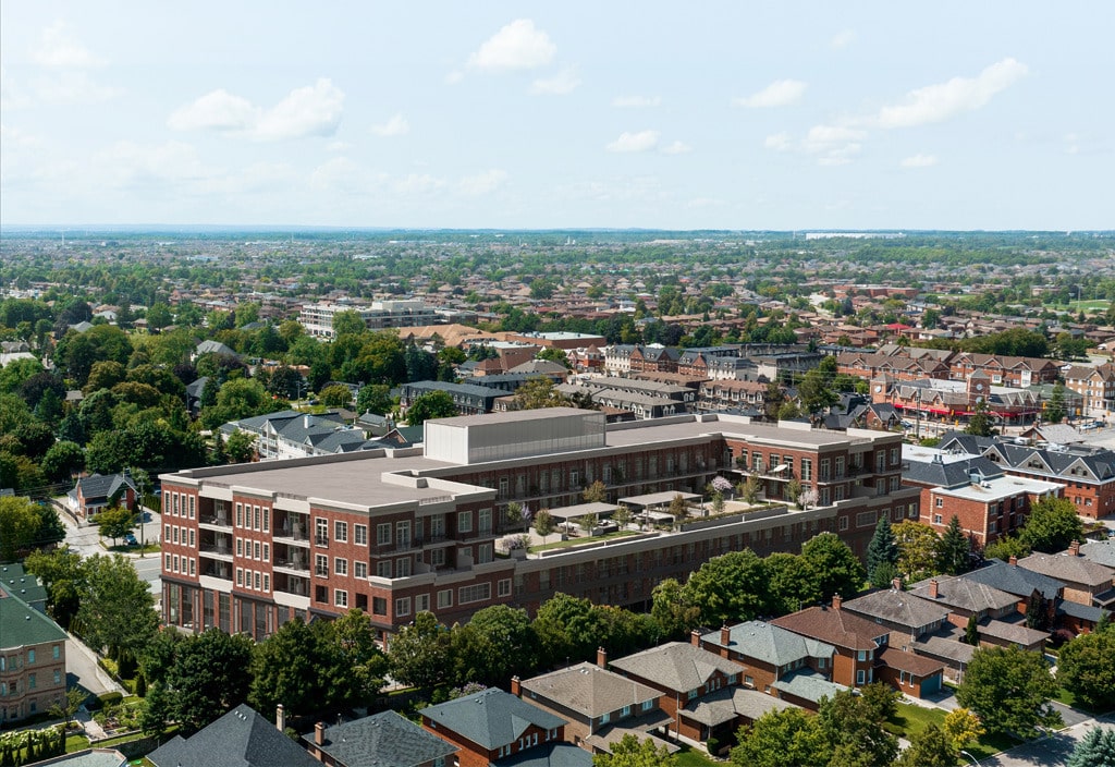 Noble Residences — aerial rendering
