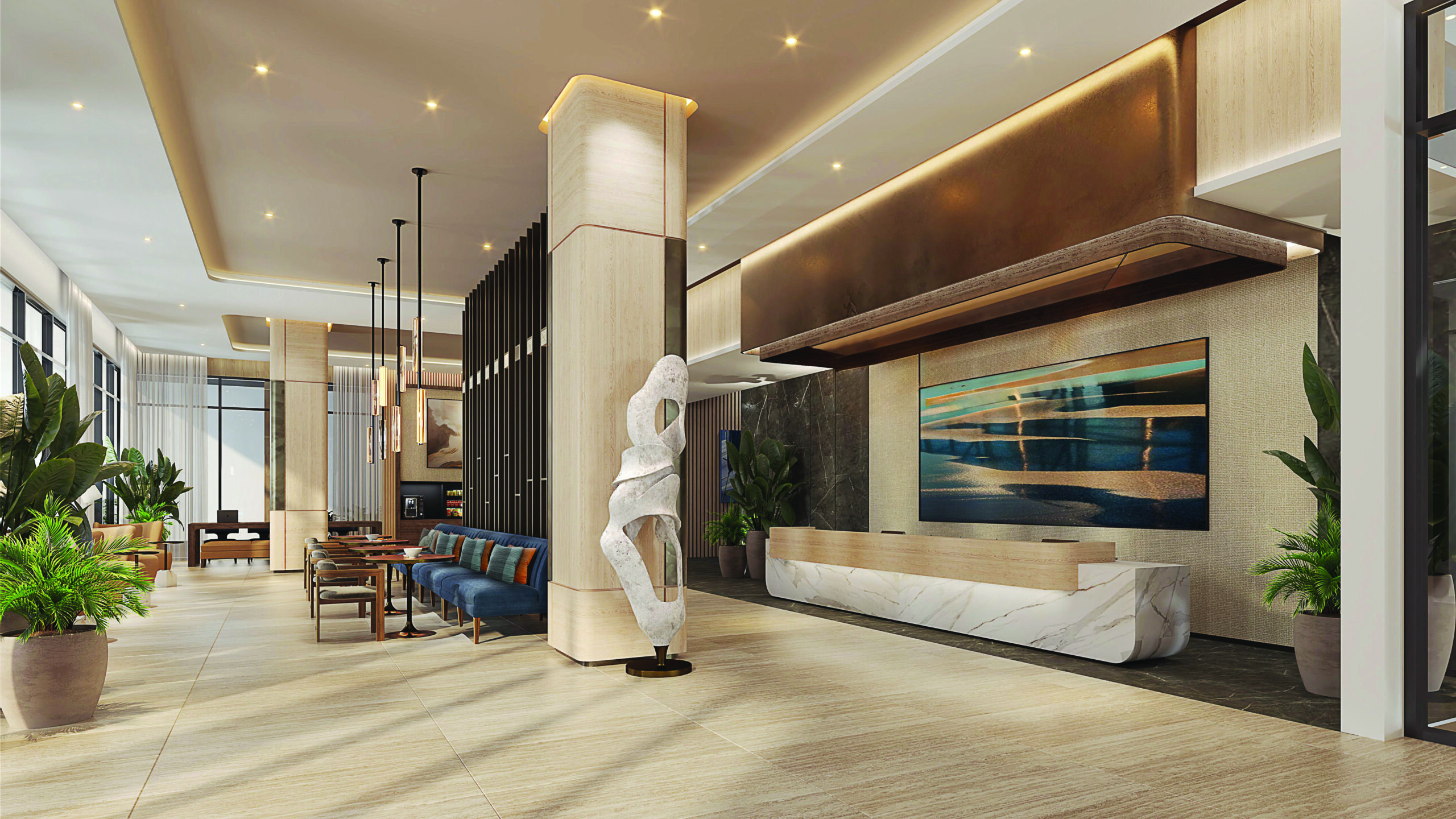 1000 Boulevard of the Arts — interior rendering