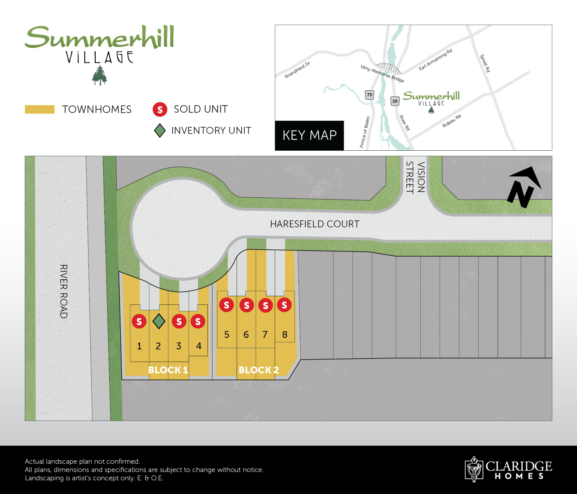 River's Edge — site map