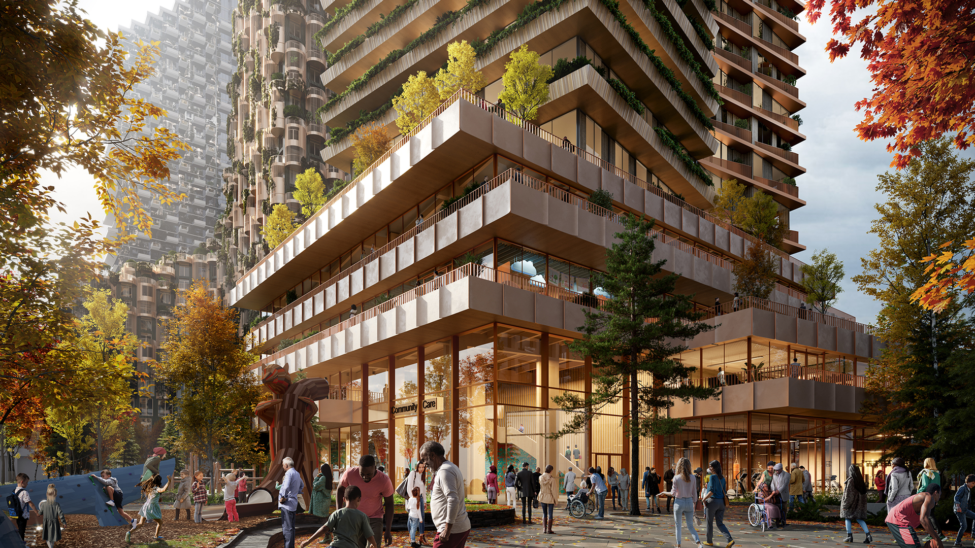 The Overstory Condos — exterior rendering