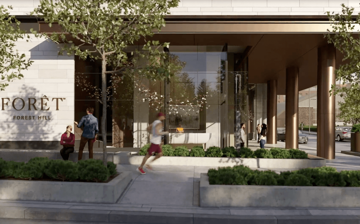 3130 Danforth Avenue Condos — exterior rendering