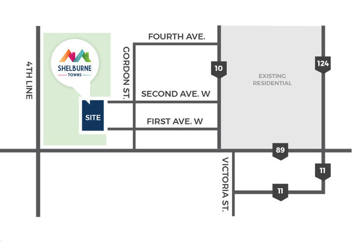 Shelburne Towns — site map