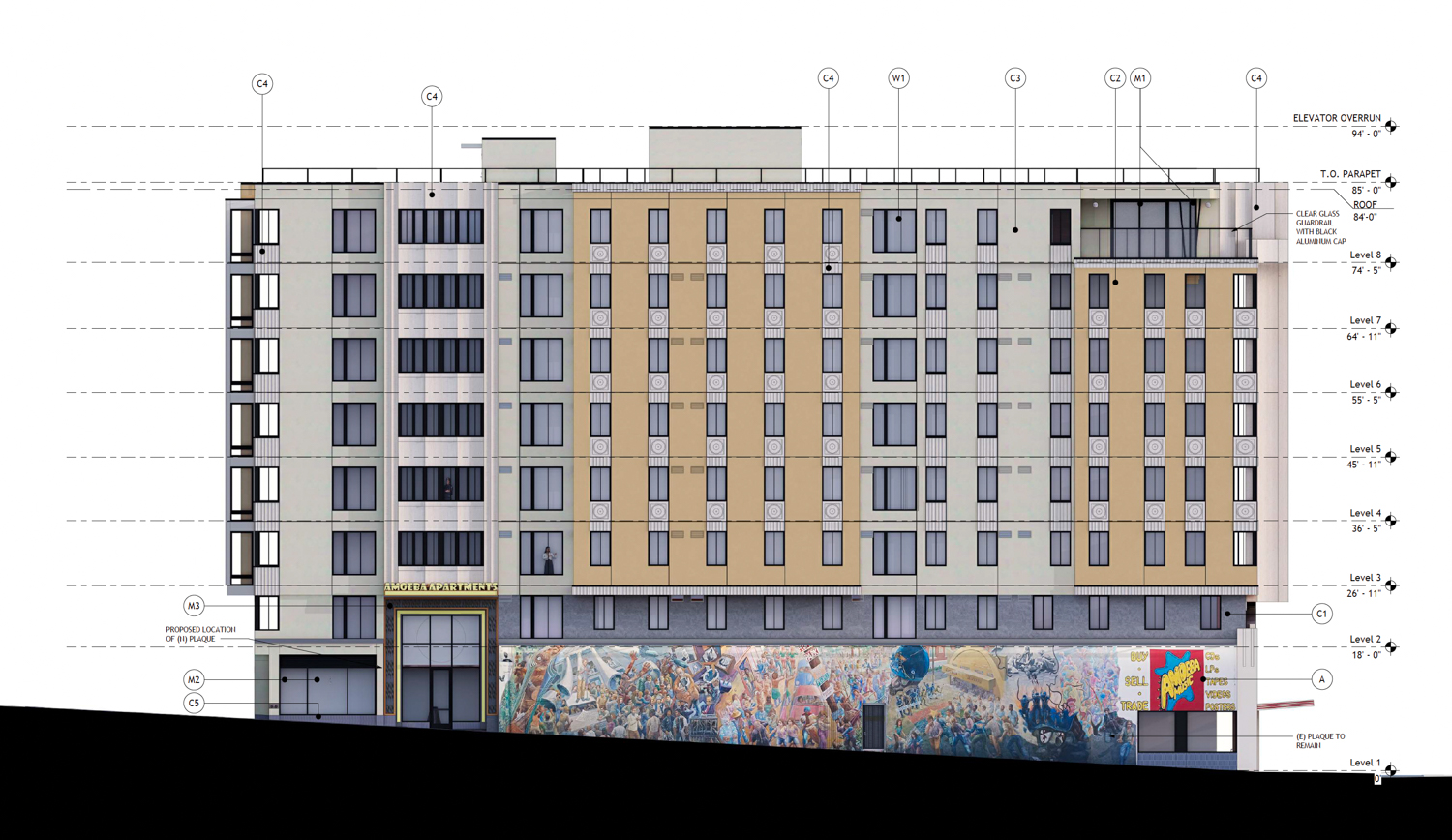 Amoeba Apartments — exterior rendering