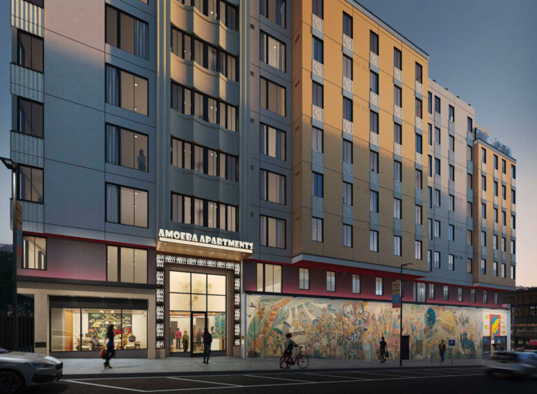 Amoeba Apartments — exterior rendering