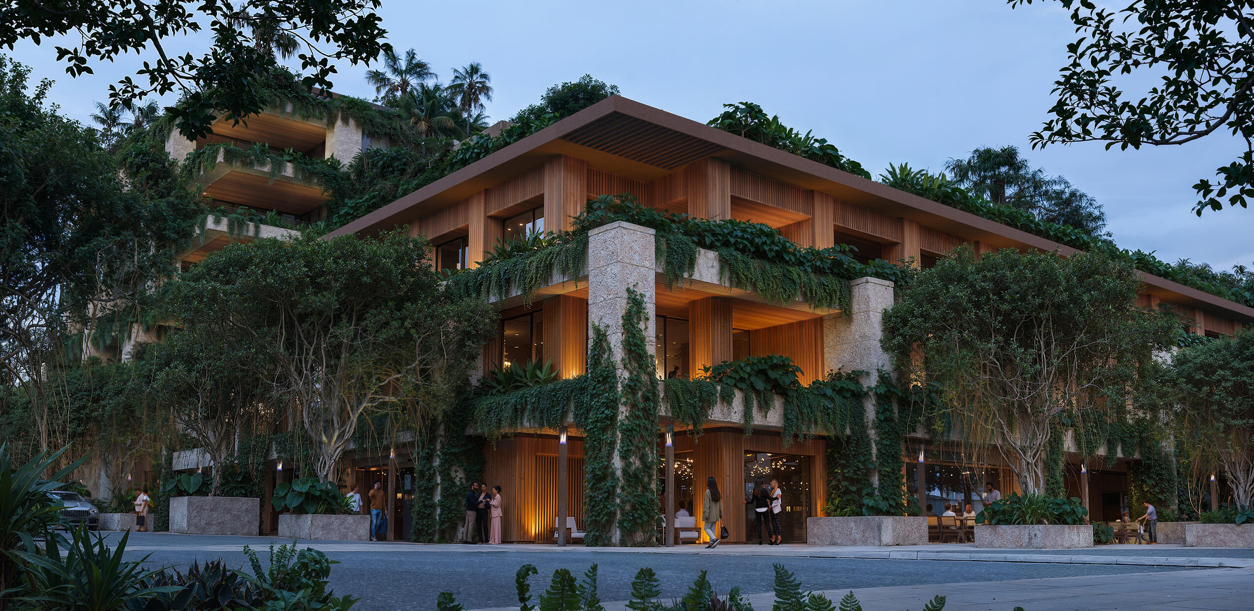 Ziggurat Coconut Grove Miami — exterior rendering