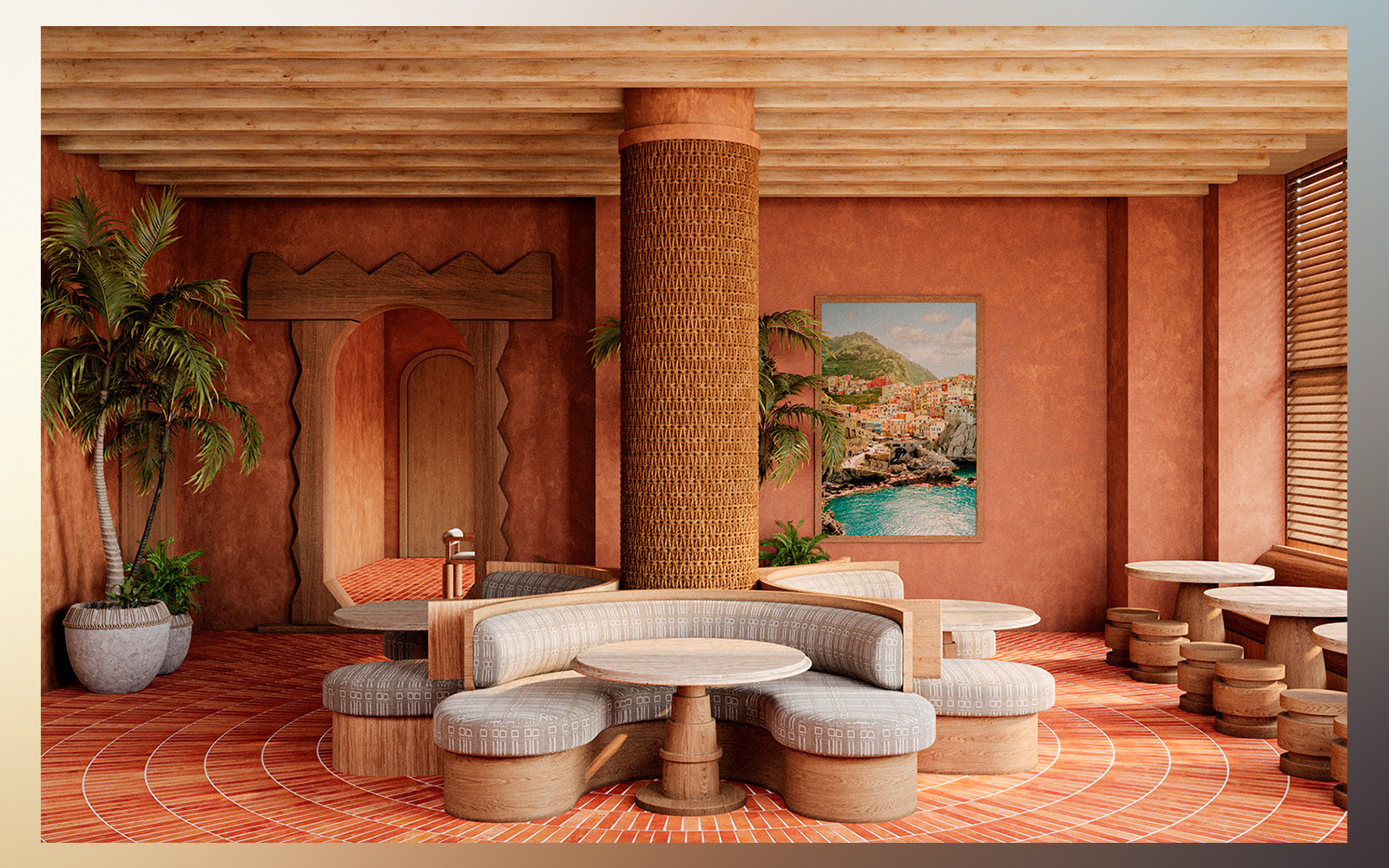 Flow House Miami — interior rendering