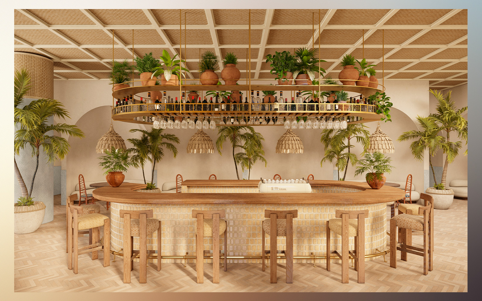 Flow House Miami — interior rendering