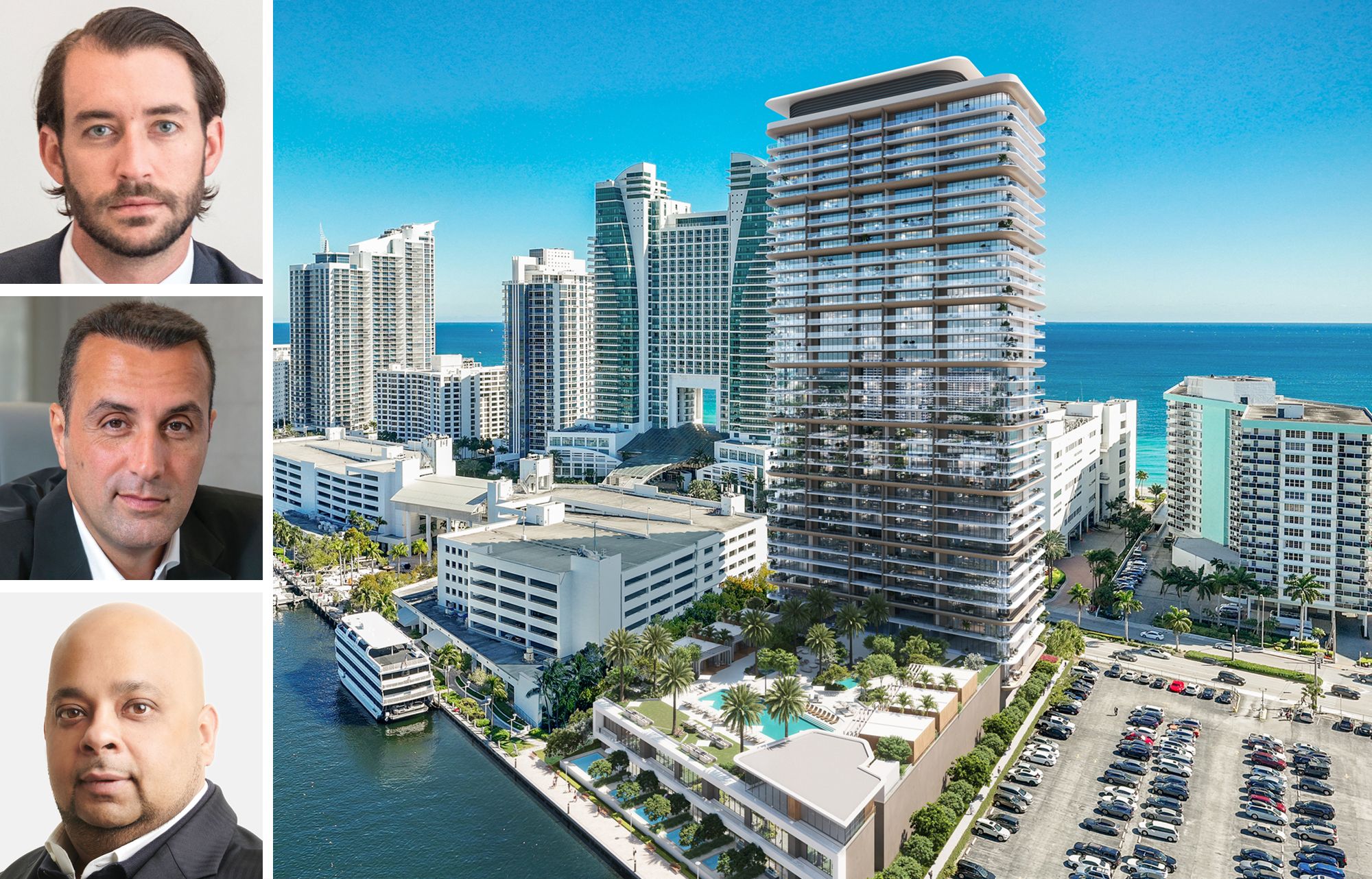 Icon Beach Hollywood — aerial rendering