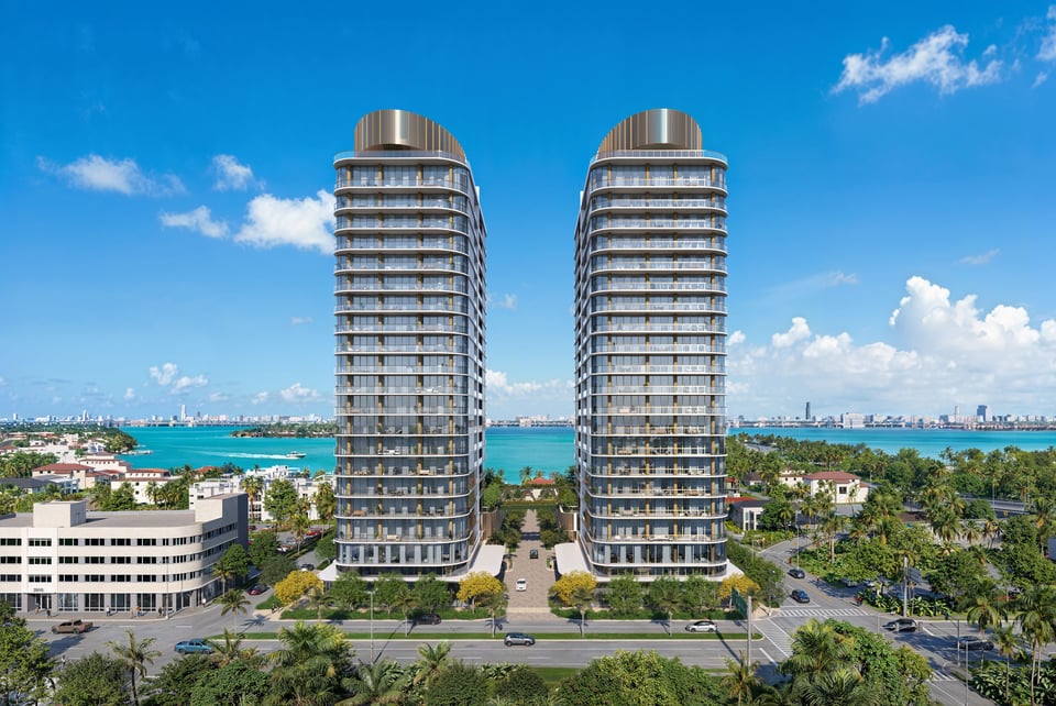 Kempinski Residences — aerial rendering