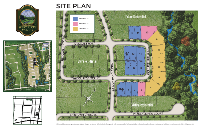 Brampton - Estates of West River Valley — site map