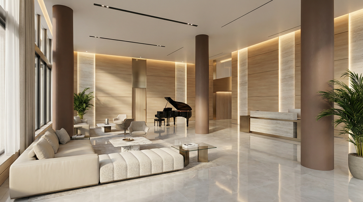 Eturna Beachside — interior rendering