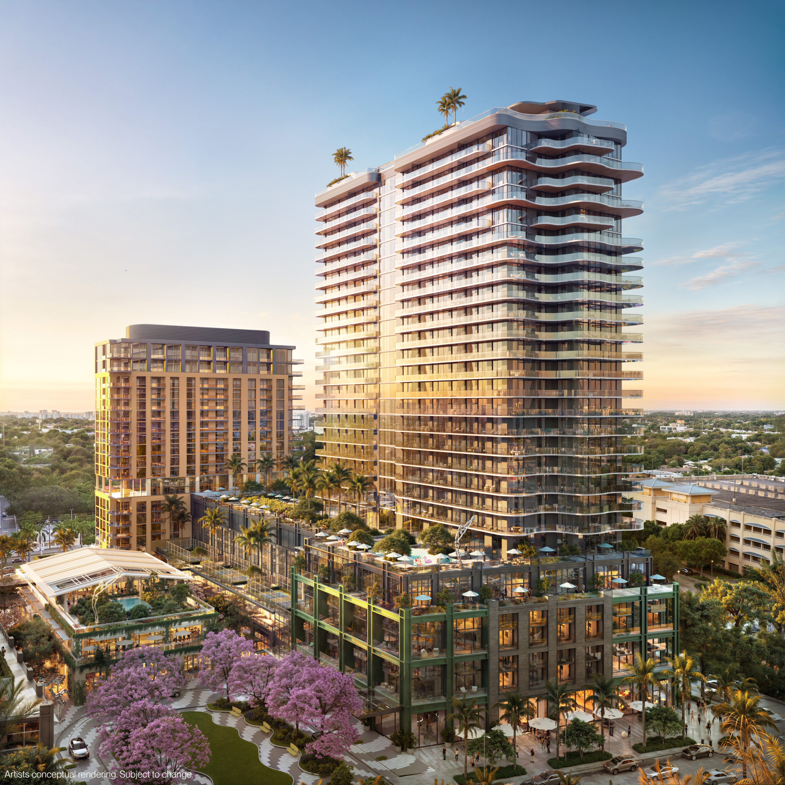 Midtown Park — aerial rendering